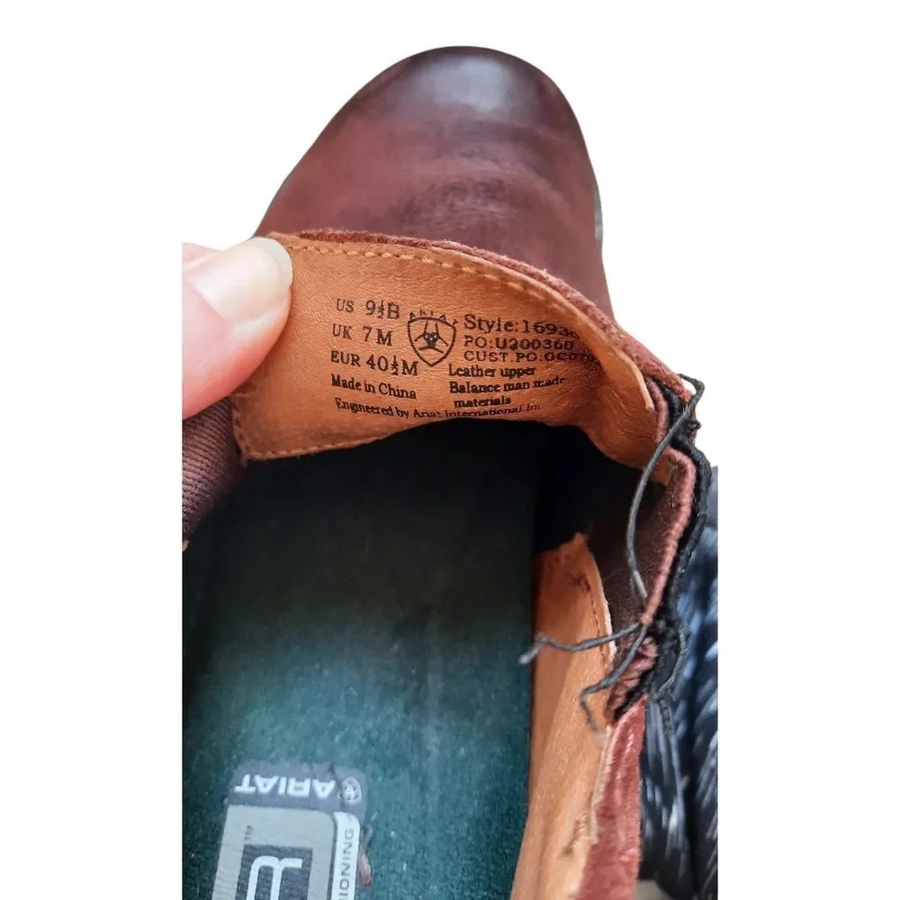 Ariat Women's Brown Leather Ankle Booties